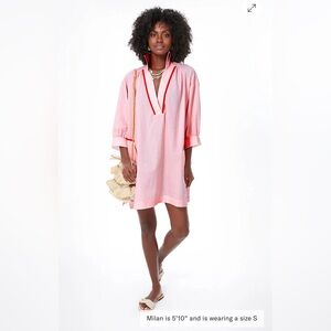 Tuckernuck Pomander Place Pink Salt Lizzie Coverup, small!